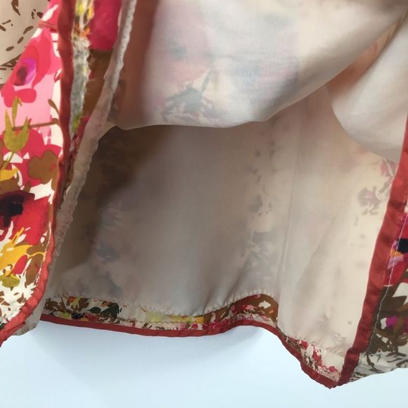 Sundance 100% Silk Cream and Floral Print Evelyn Tank Dress - Picture 11 of 15